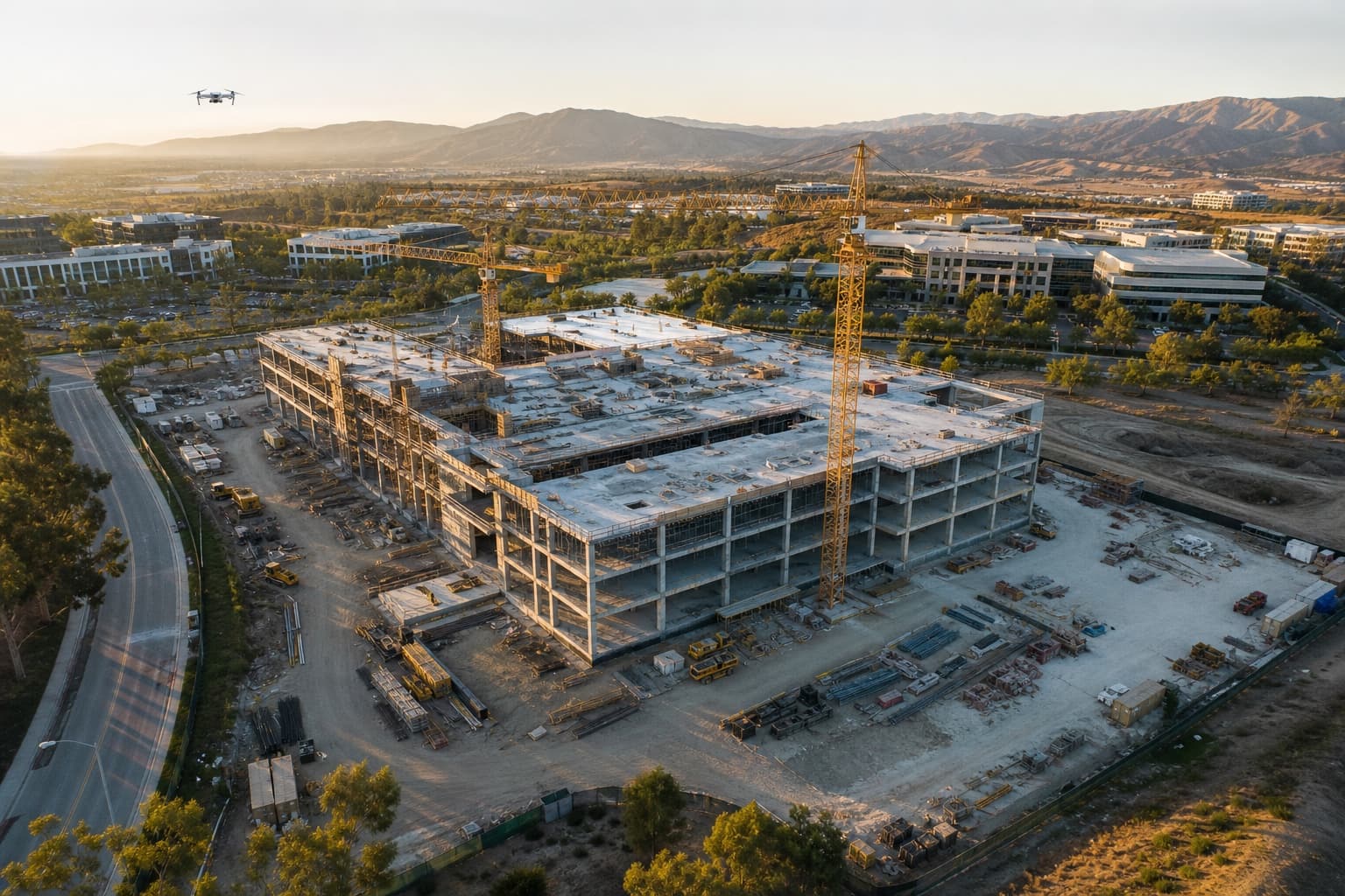 Aerial construction progress documentation